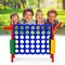 Costway 4-in-A Row Giant Game Set w/Basketball Hoop for Family
